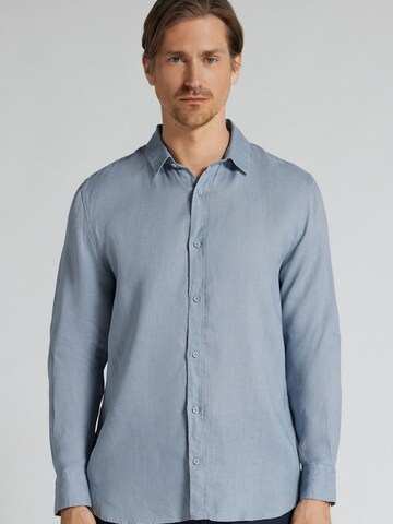 IUMAN Intimissimi Regular Fit Hemd in Blau