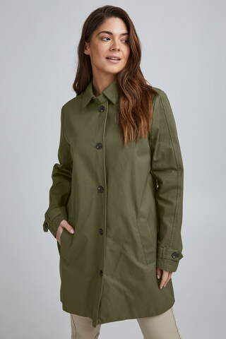 Fransa Between-Seasons Coat 'FRESCAS 1' in Green: front