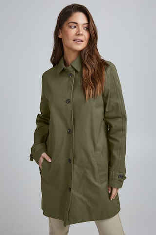 Fransa Between-Seasons Coat 'FRESCAS 1' in Green: front