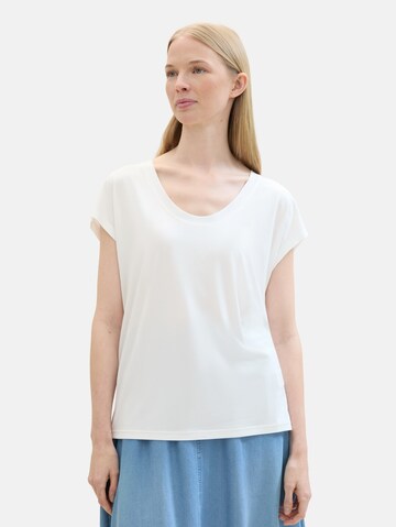 TOM TAILOR T-Shirt in Weiß: Vorderseite