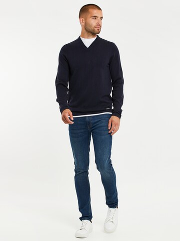 Pull-over Threadbare en bleu