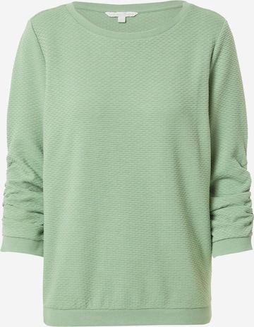 TOM TAILOR Μπλούζα φούτερ σε πράσινο: μπροστά
