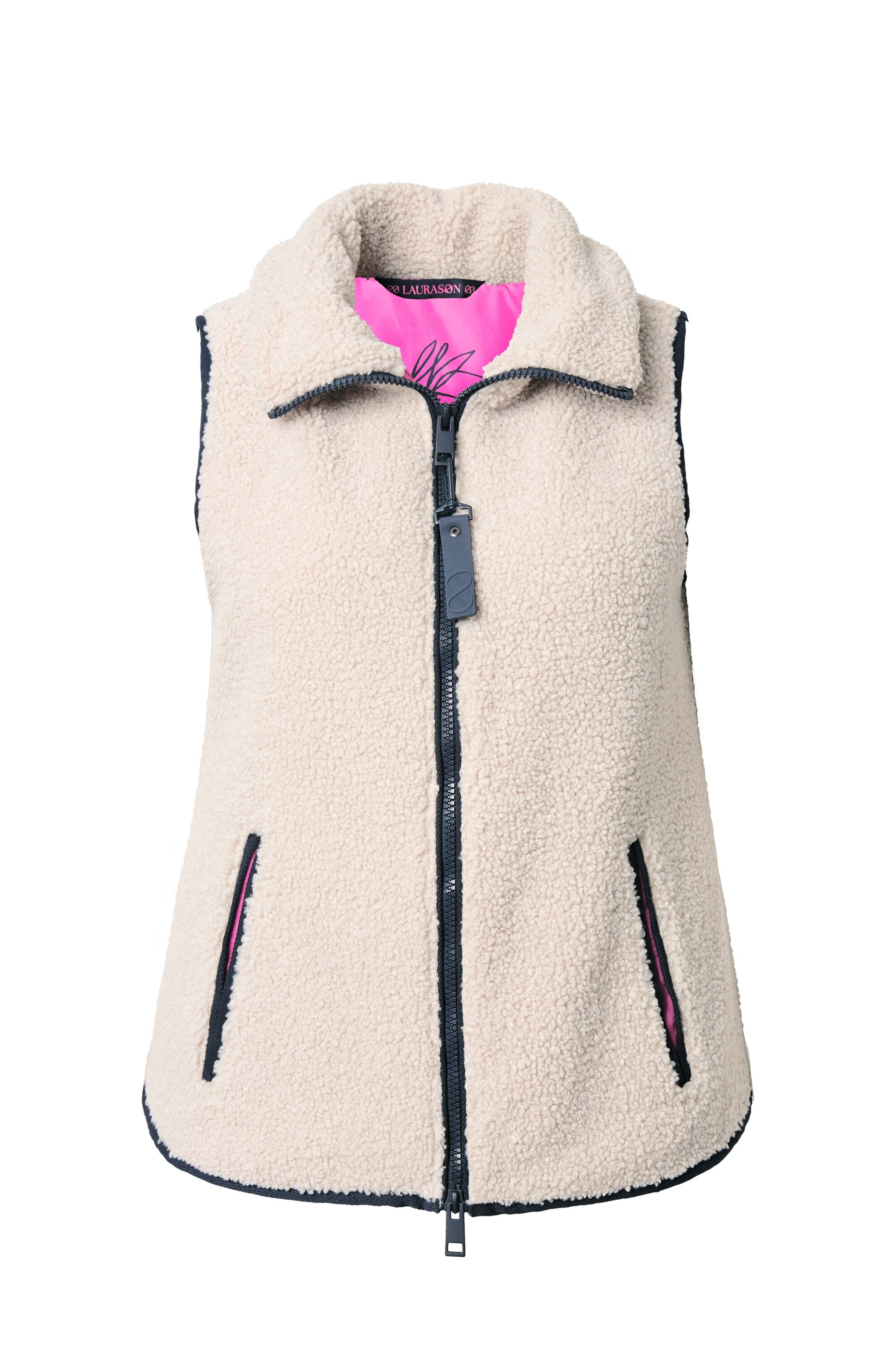 LAURASØN Bodywarmer in Grijs: voorkant