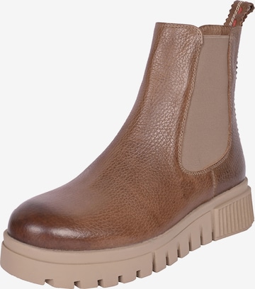 Crickit Chelsea boots in Bruin: voorkant