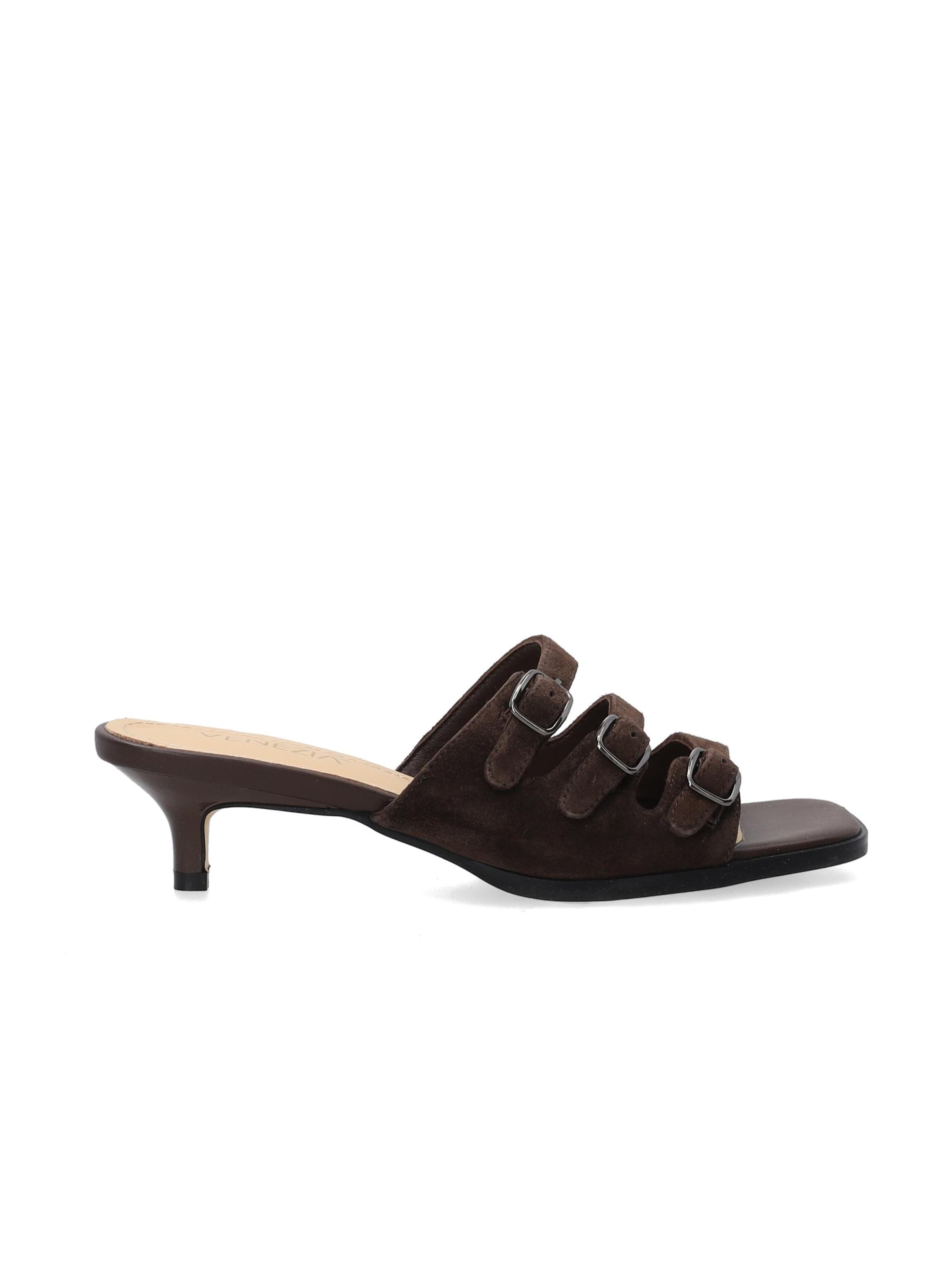 VENEZIA Mules 'Venezia' in Brown: front