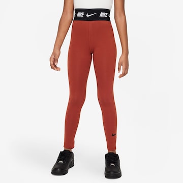 Nike Sportswear Skinny Leggings in Red: front