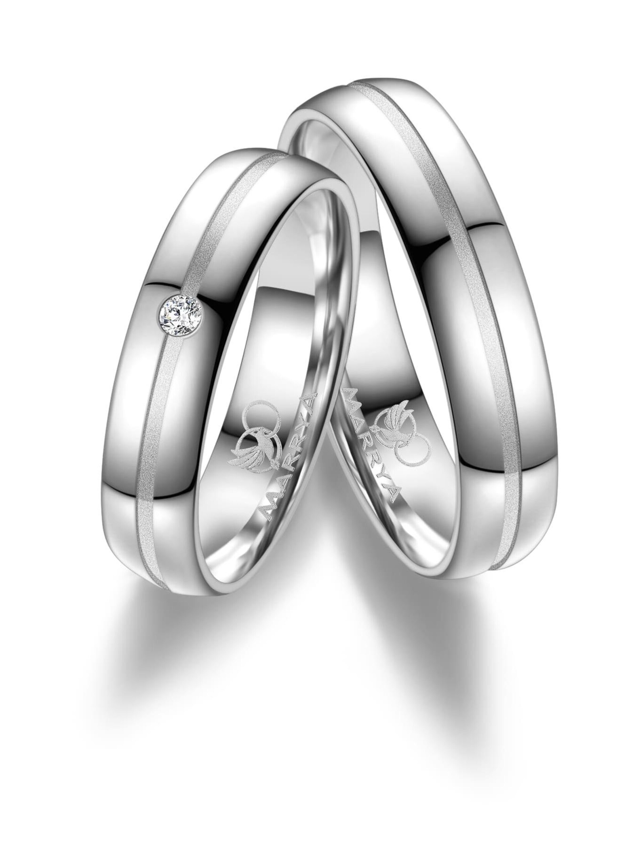 MARRYA Ring 'MARRYA SI-16 Ehering aus Silber' in Silver