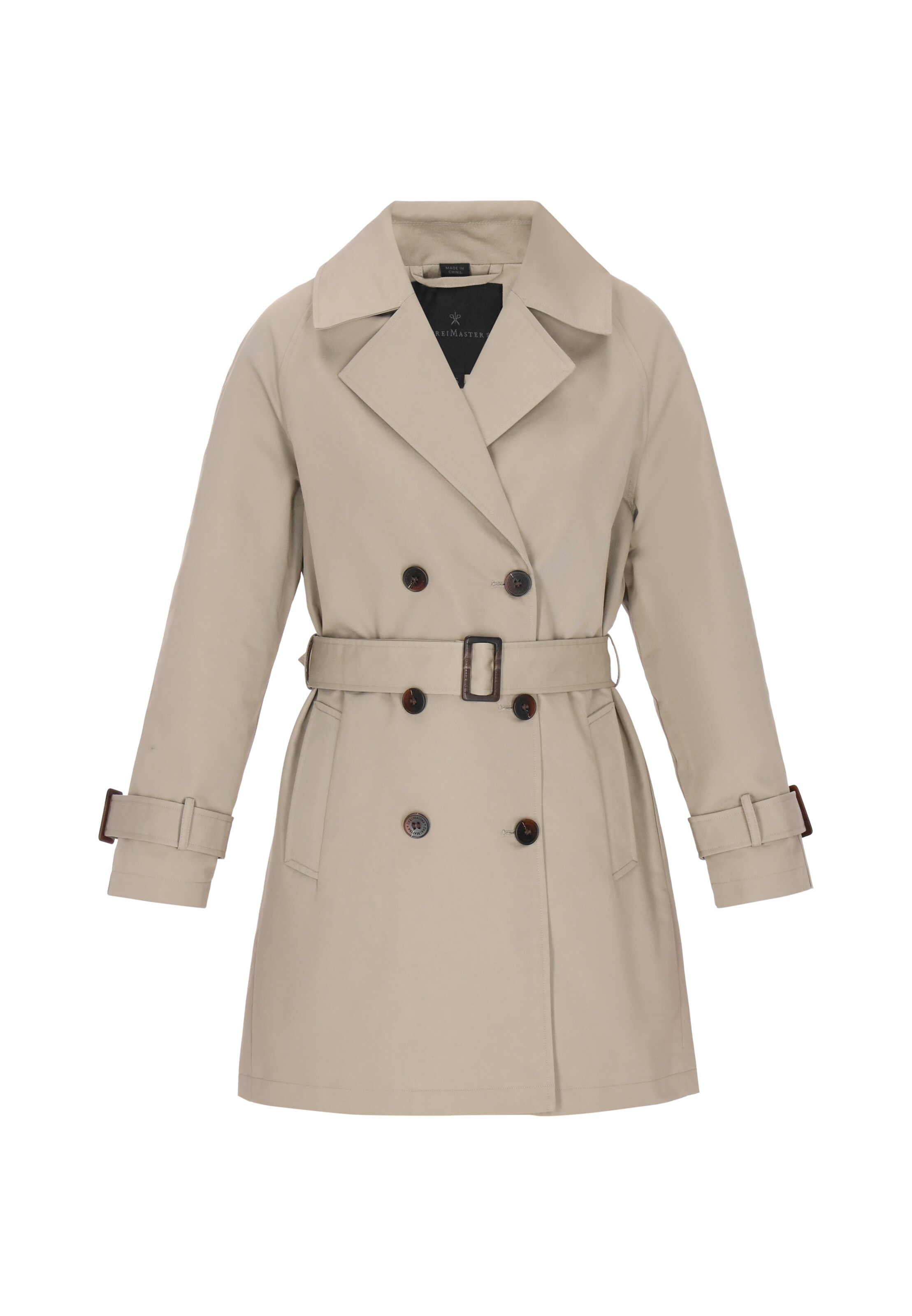 DreiMaster Klassik Mantel 'Classic' in Grün: Vorderseite