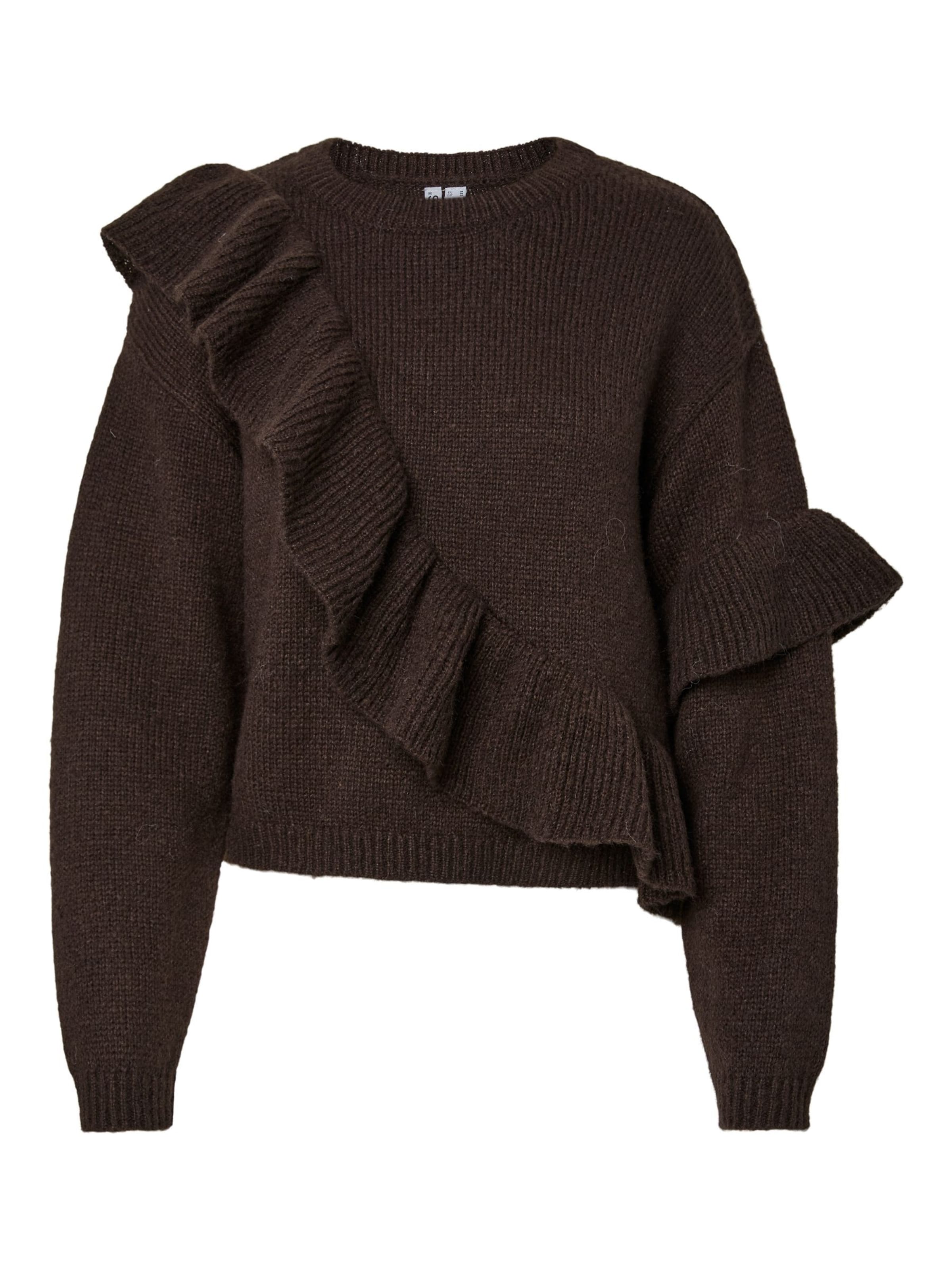 PIECES Sweater 'PCNOR' in Brown: front