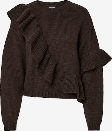 PIECES Sweater 'PCNOR' in Brown: front