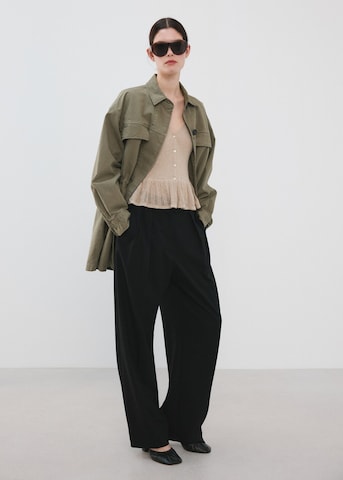 MANGO Knit Cardigan 'Bimi' in Beige