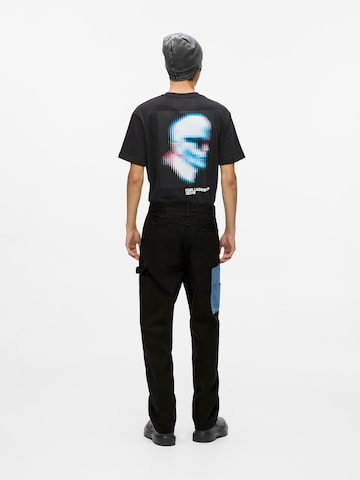 juoda KARL LAGERFELD JEANS Standartinis Kelnės