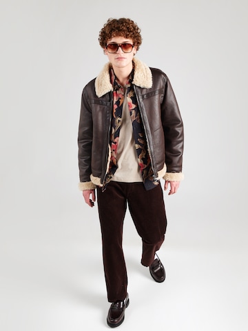 GUESS Winter Jacket in Brown