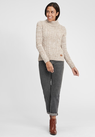 Oxmo Rollkragenpullover 'Philipa' in Beige