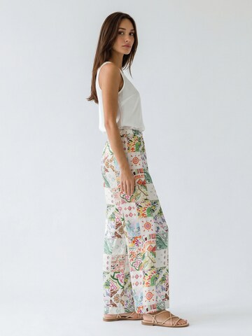 Introvertie VIENNA Wide Leg Hose 'Johnny Palazzo Silk Pants'‌‌‌‌‌ in Mischfarben