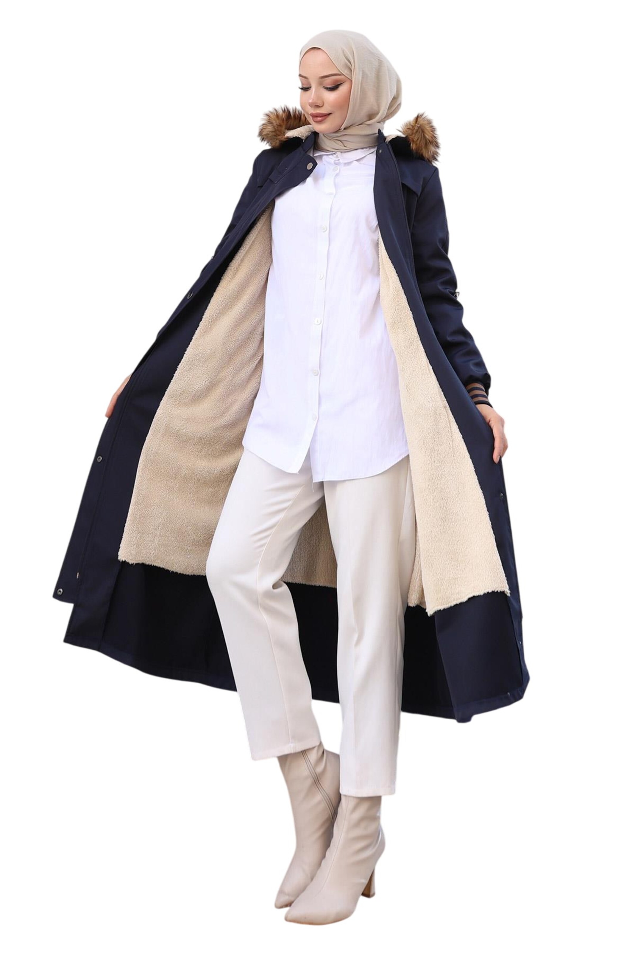 MODAMIHRAM Parka in Blau