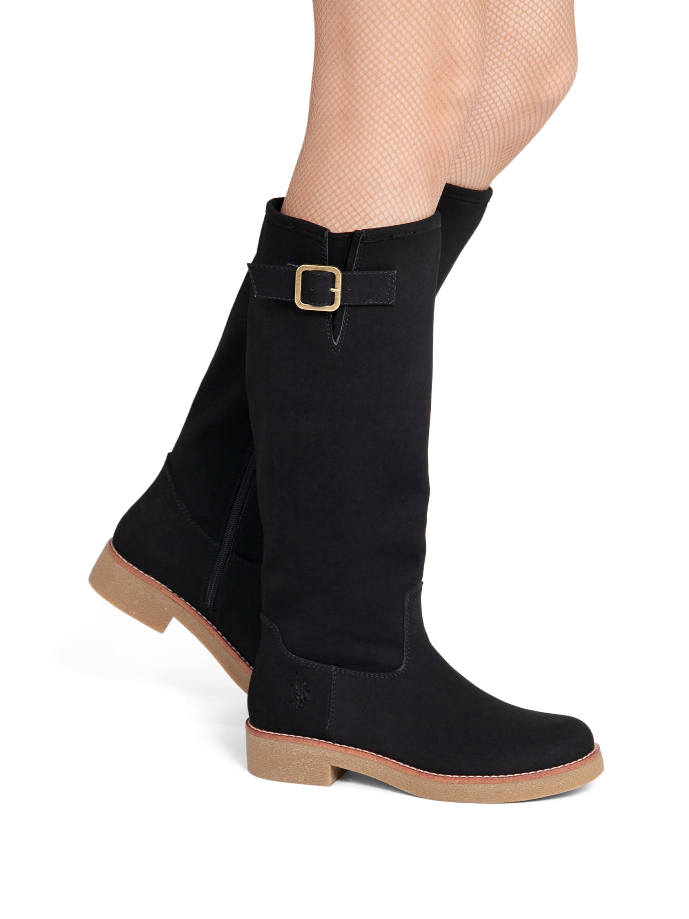 US POLO ASSN. Boots 'Maggie' in Black: side