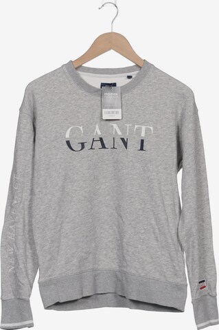 GANT Sweatshirt & Zip-Up Hoodie in M in Grey: front