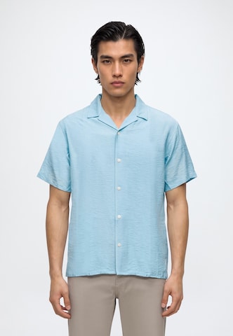 JACK & JONES Regular fit Skjorta 'JORLUKE BILLYBURG' i blå: framsida