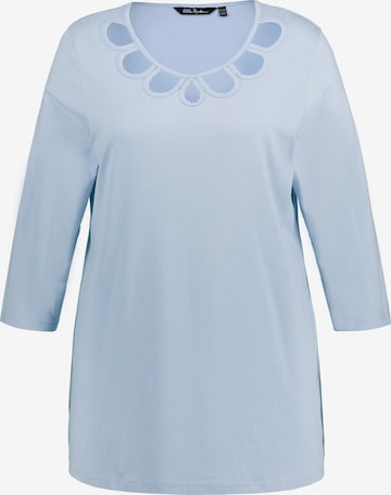 Ulla Popken Pajama Shirt in Blue: front