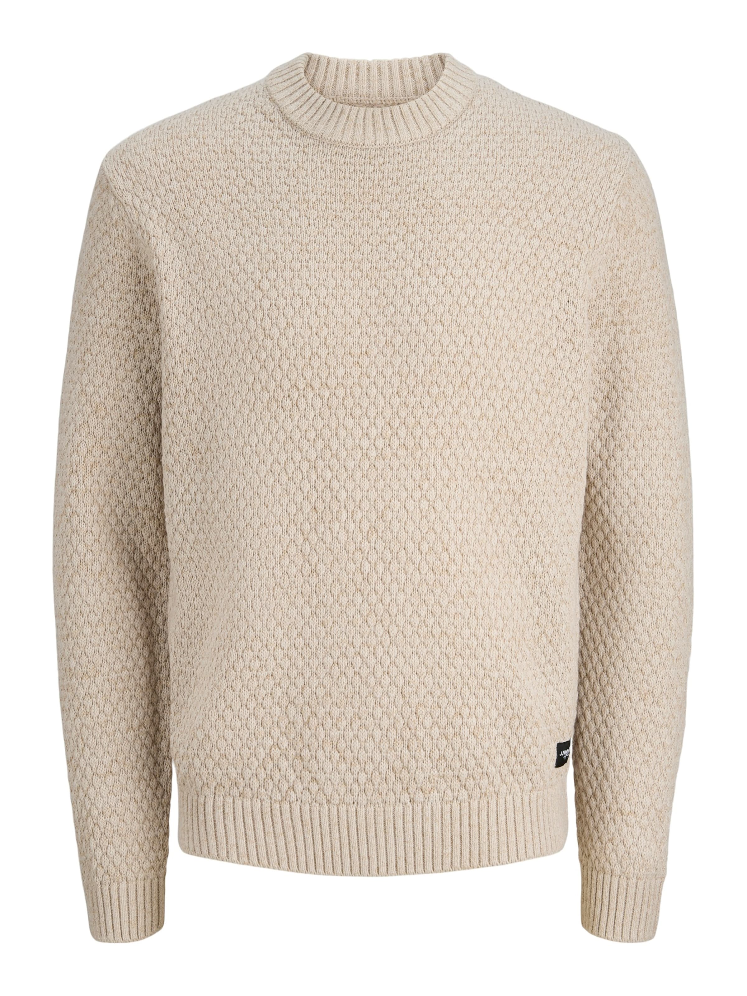 JJ Rebel Πουλόβερ 'JREBBLAZE' σε μπεζ: μπροστά