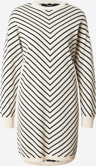 VERO MODA Pletena haljina 'VMCapricorn' u boja pijeska / crna, Pregled proizvoda