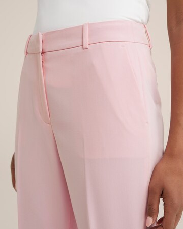 WE Fashion Regular Trousers with creases in Pink