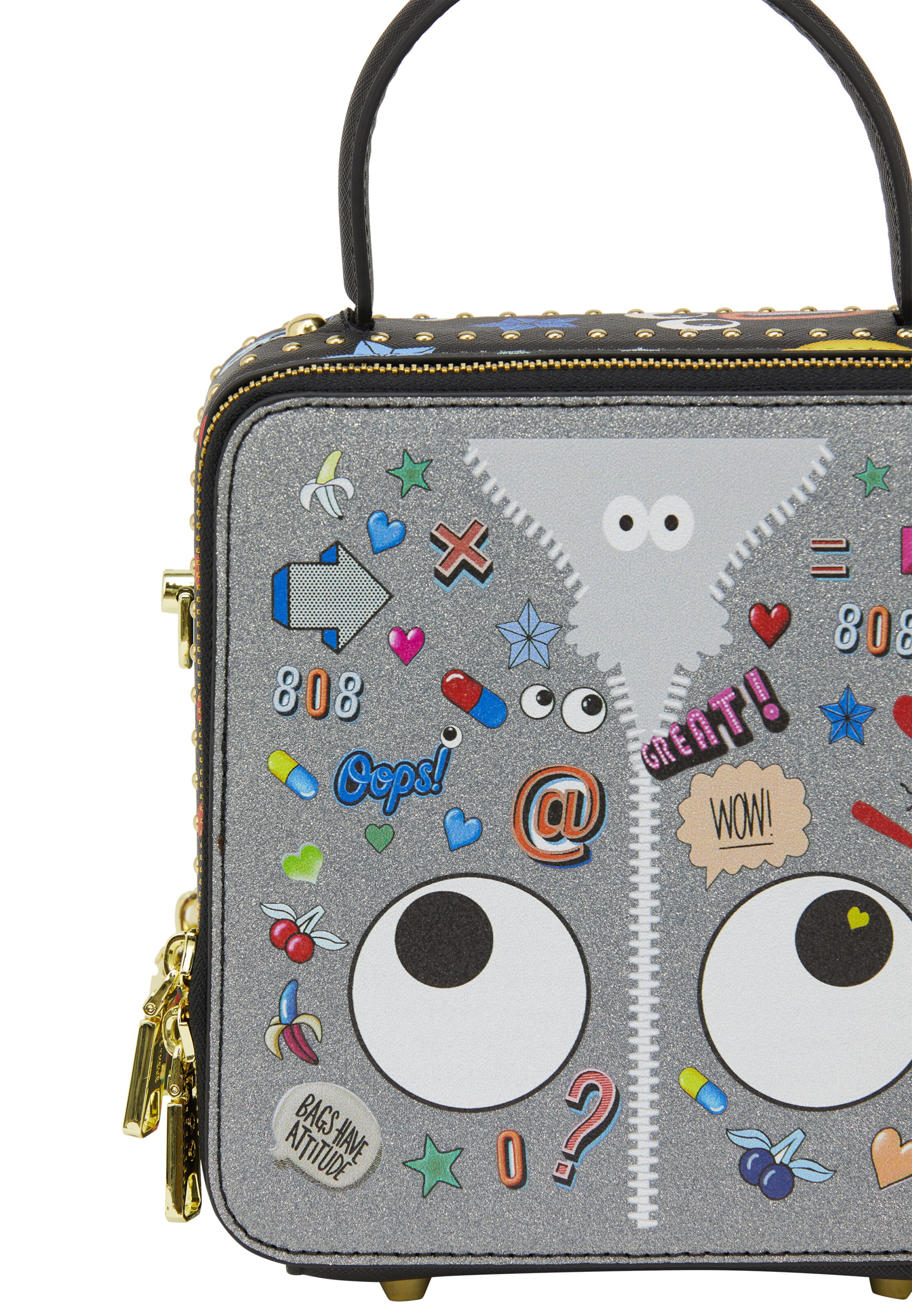 MYMO Handbag 'Pop Eyetheme' in Black