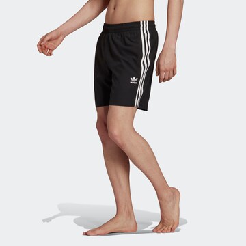 ADIDAS ORIGINALS Regular Swimming shorts 'Adicolor Classics 3-Stripes' in Black