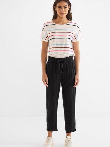 STREET ONE Loose fit Pants 'Bonny' in Black