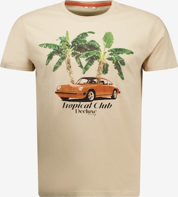 T-Shirt ' KIKONDO ' Deeluxe en beige : devant