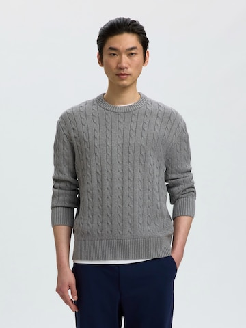 SELECTED - Jersey 'SLMBRAUN' en gris: frente