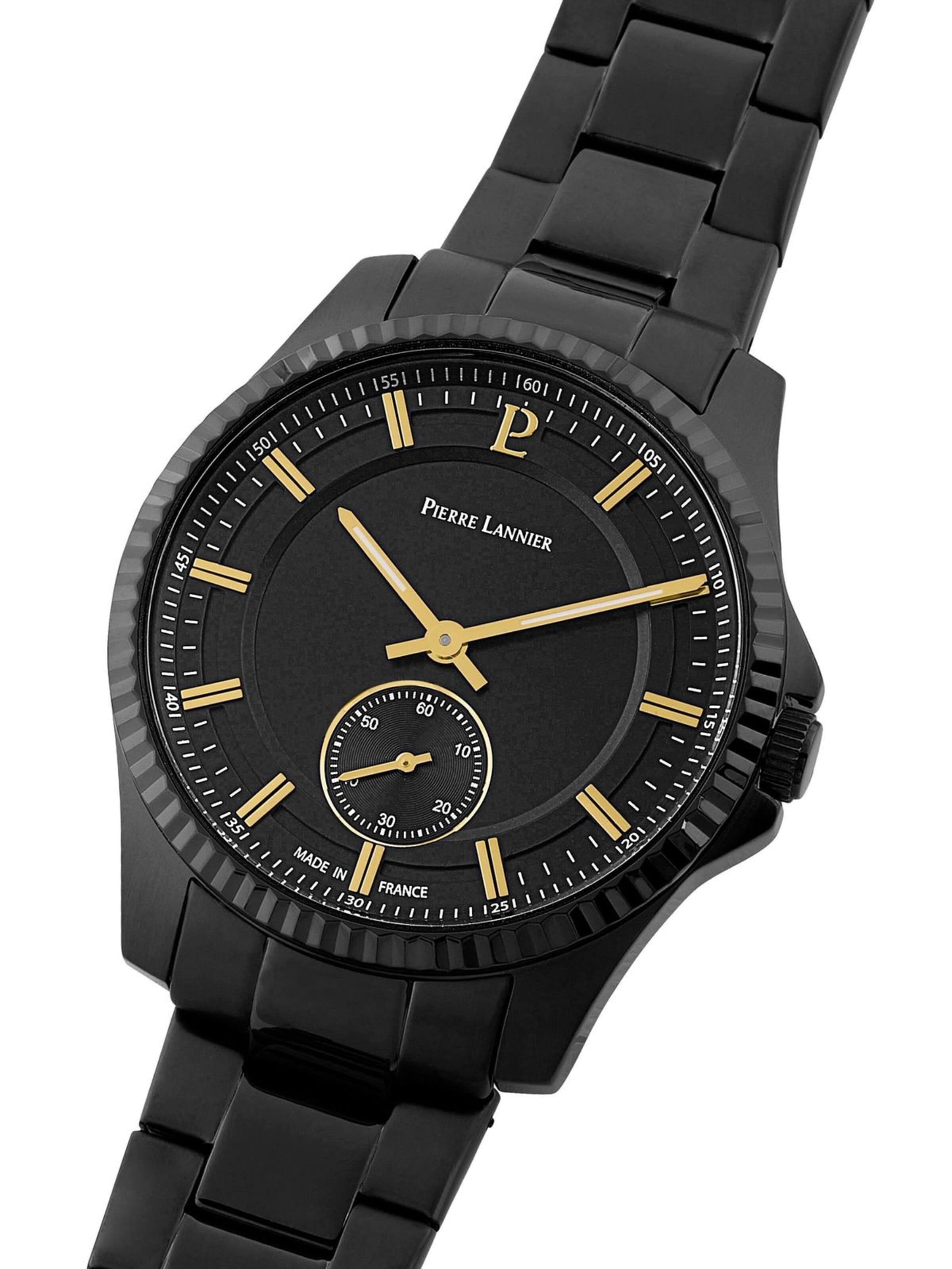 Pierre Lannier Analoog horloge 'Watch Metropolitain' in Zwart