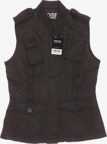 Closed Vest in M in Brown: front