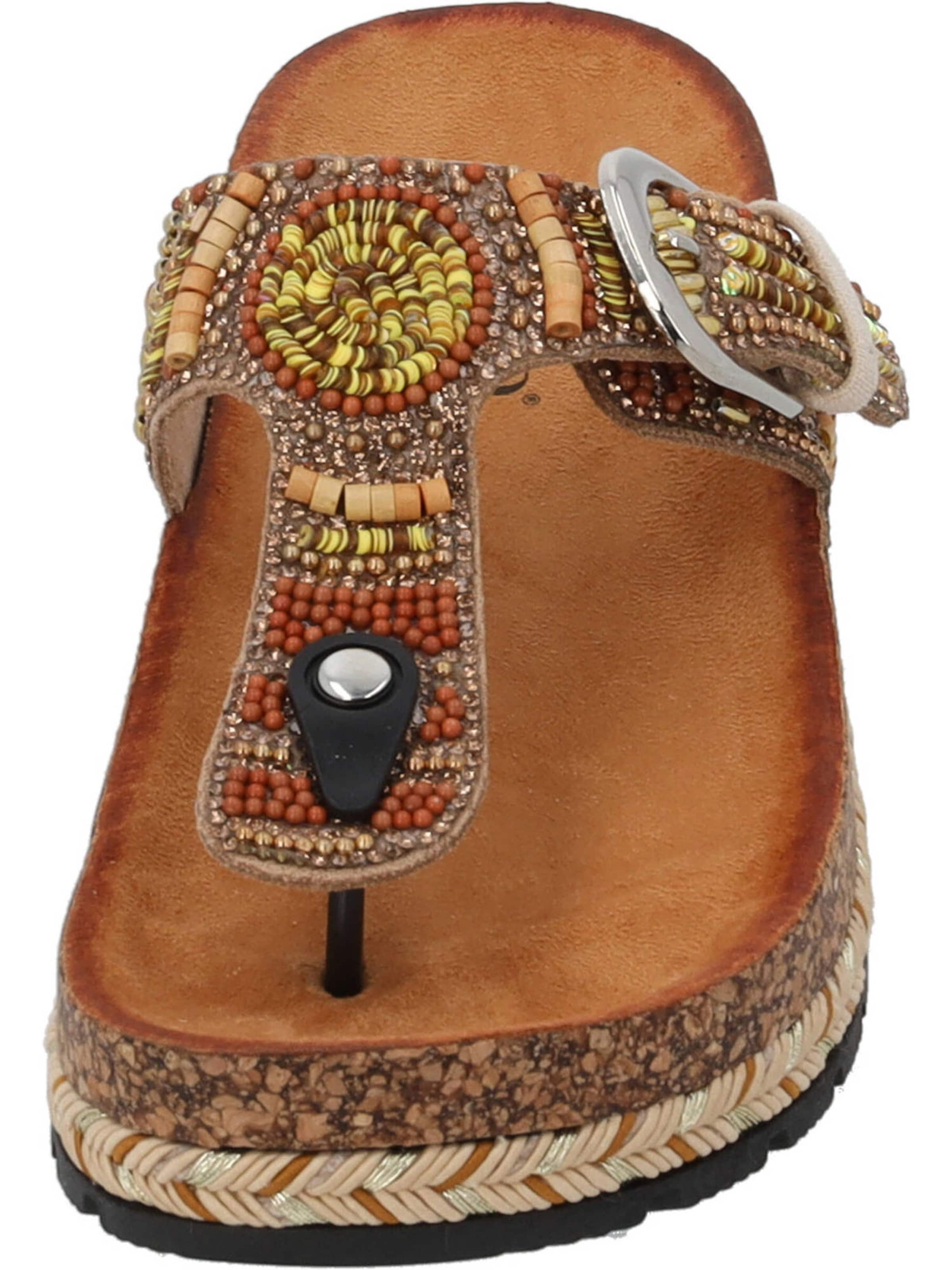 Palado by Sila Sahin T-bar sandals 'Ikoh' in Brown