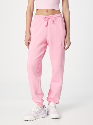 ADIDAS SPORTSWEAR Tapered Workout Pants 'All Szn Fleece' in Pink: front