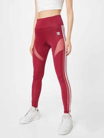 ADIDAS ORIGINALS Skinny Leggings 'Centre Stage' in Red: front