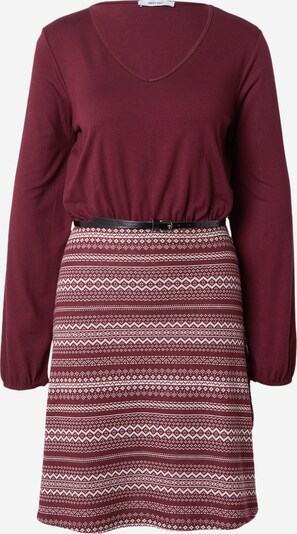 ABOUT YOU Robe 'Elfi Dress' en bordeaux / blanc, Vue avec produit