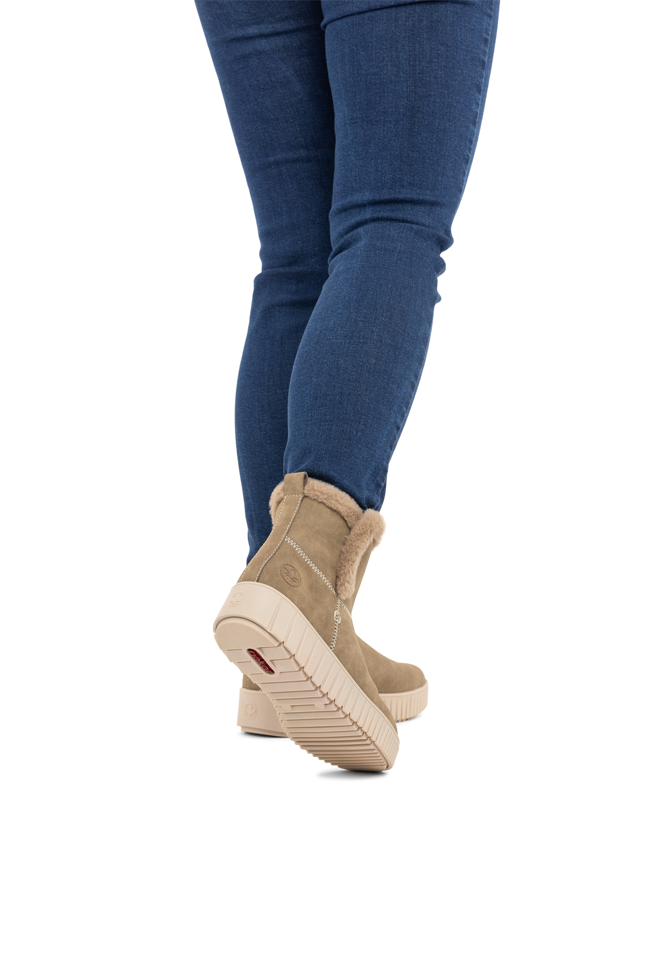 Boots 'Y6152' Rieker en beige : devant