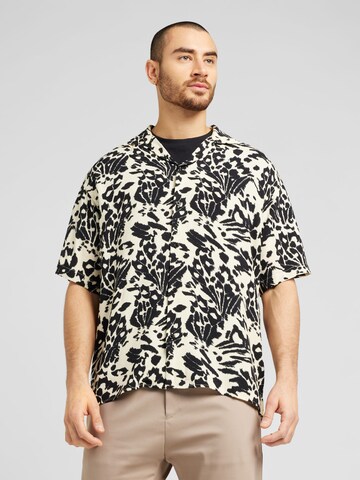 Coupe regular Chemise 'LUKE' JACK & JONES en beige : devant