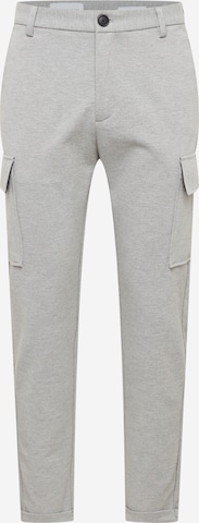 Lindbergh Regular Cargo Pants in Grey: front