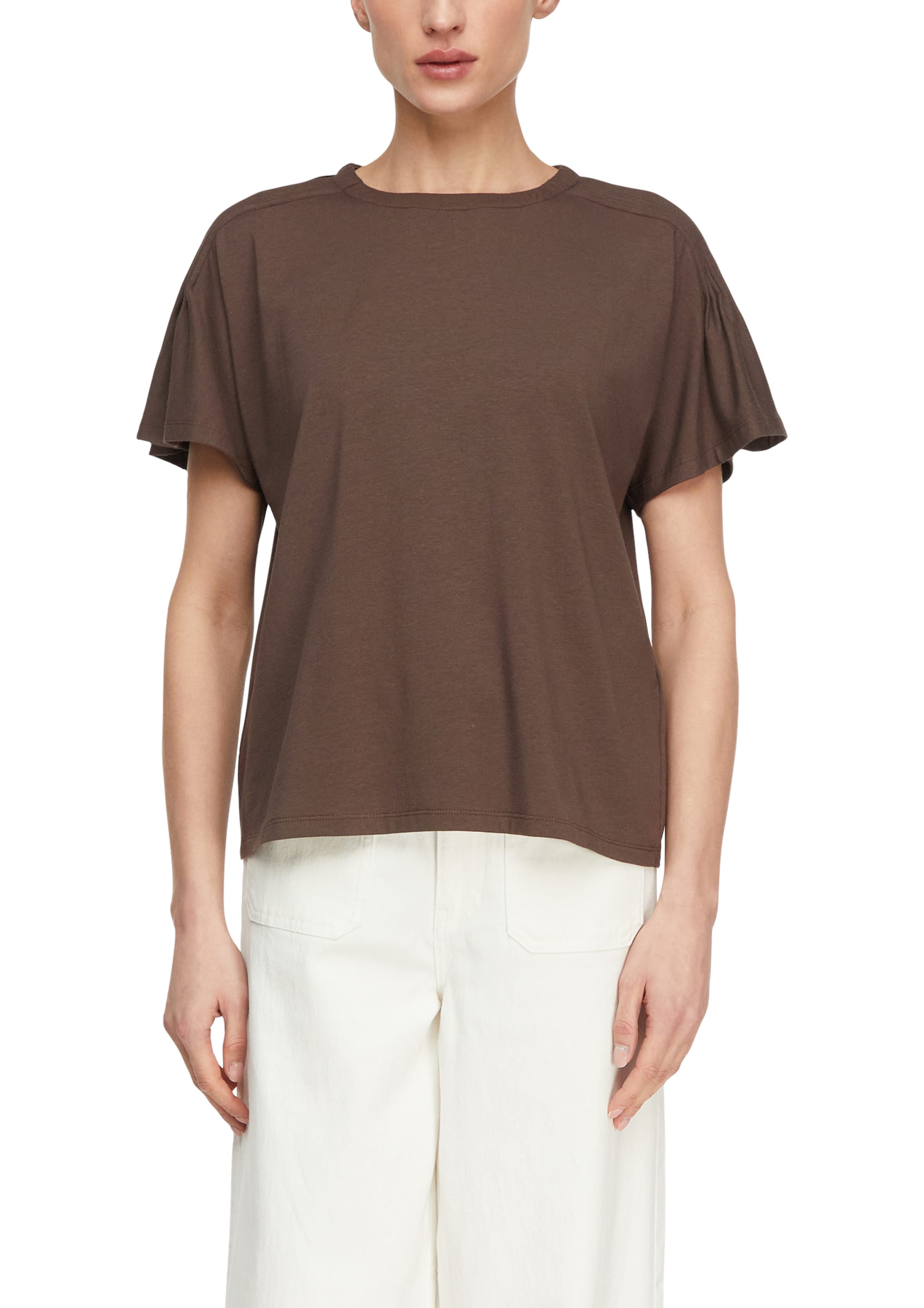 T-shirt COMMA en marron