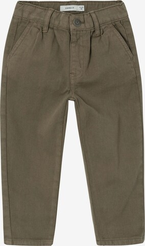 Coupe slim Pantalon NAME IT en vert : devant