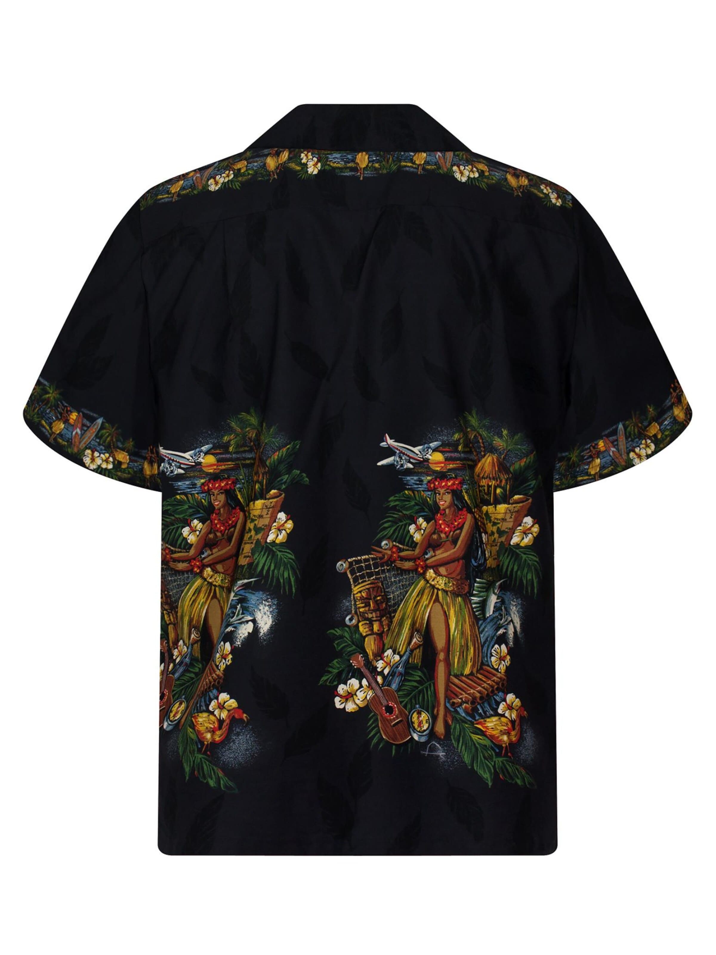 Regular fit Camicia 'Hula' di KY's in nero