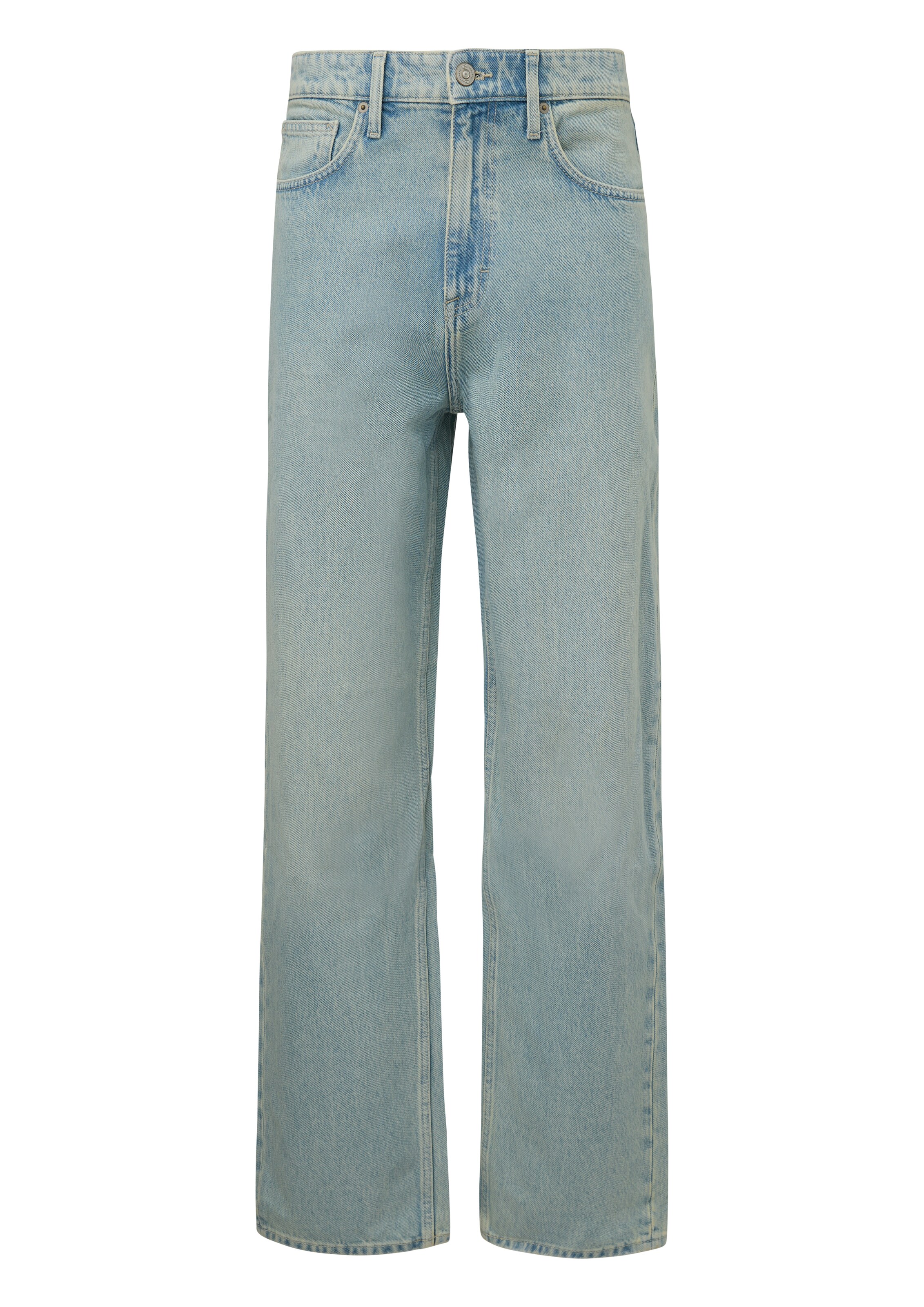 QS Regular Jeans in Blauw: voorkant