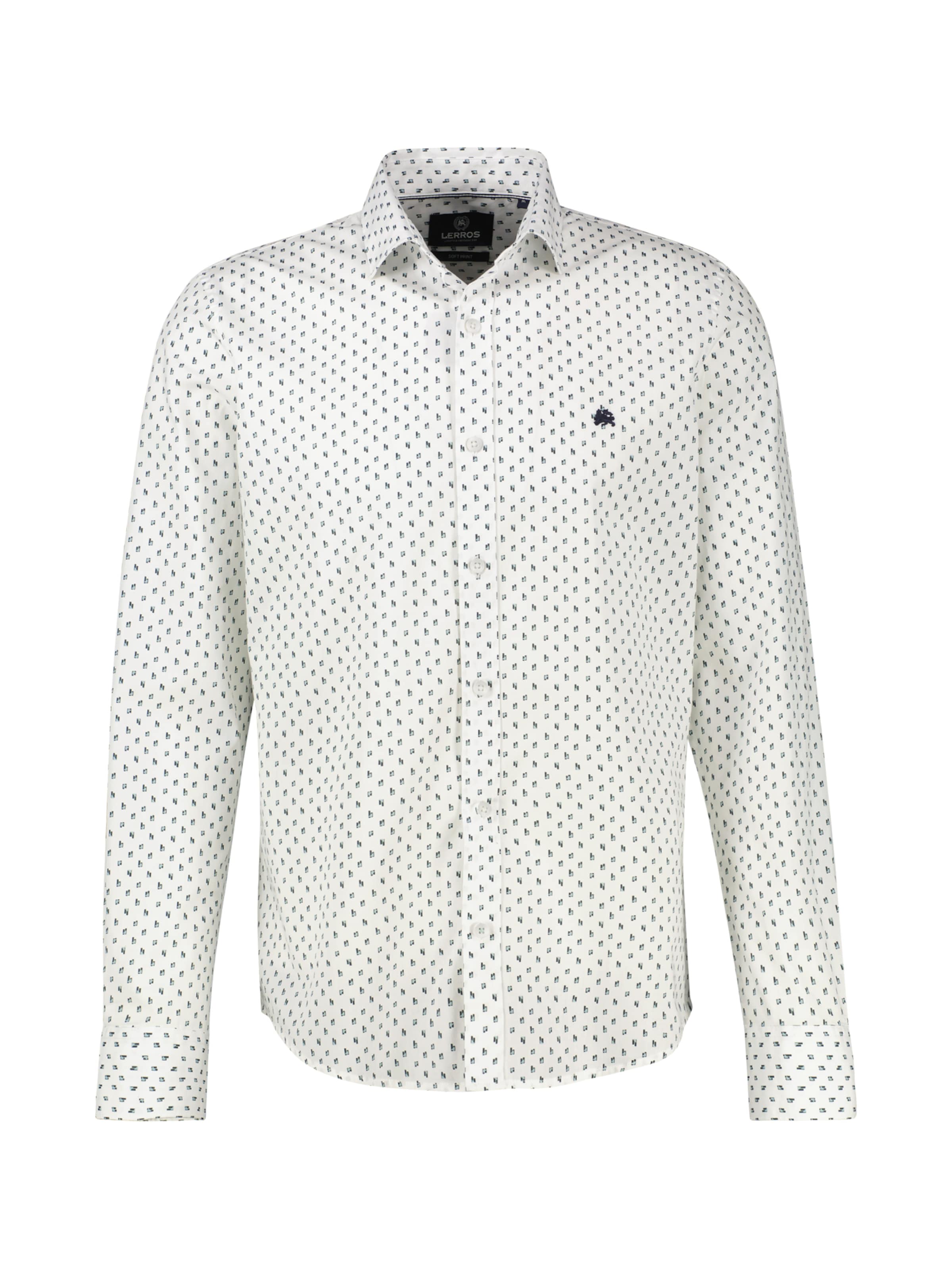 LERROS Regular fit Button Up Shirt in White: front