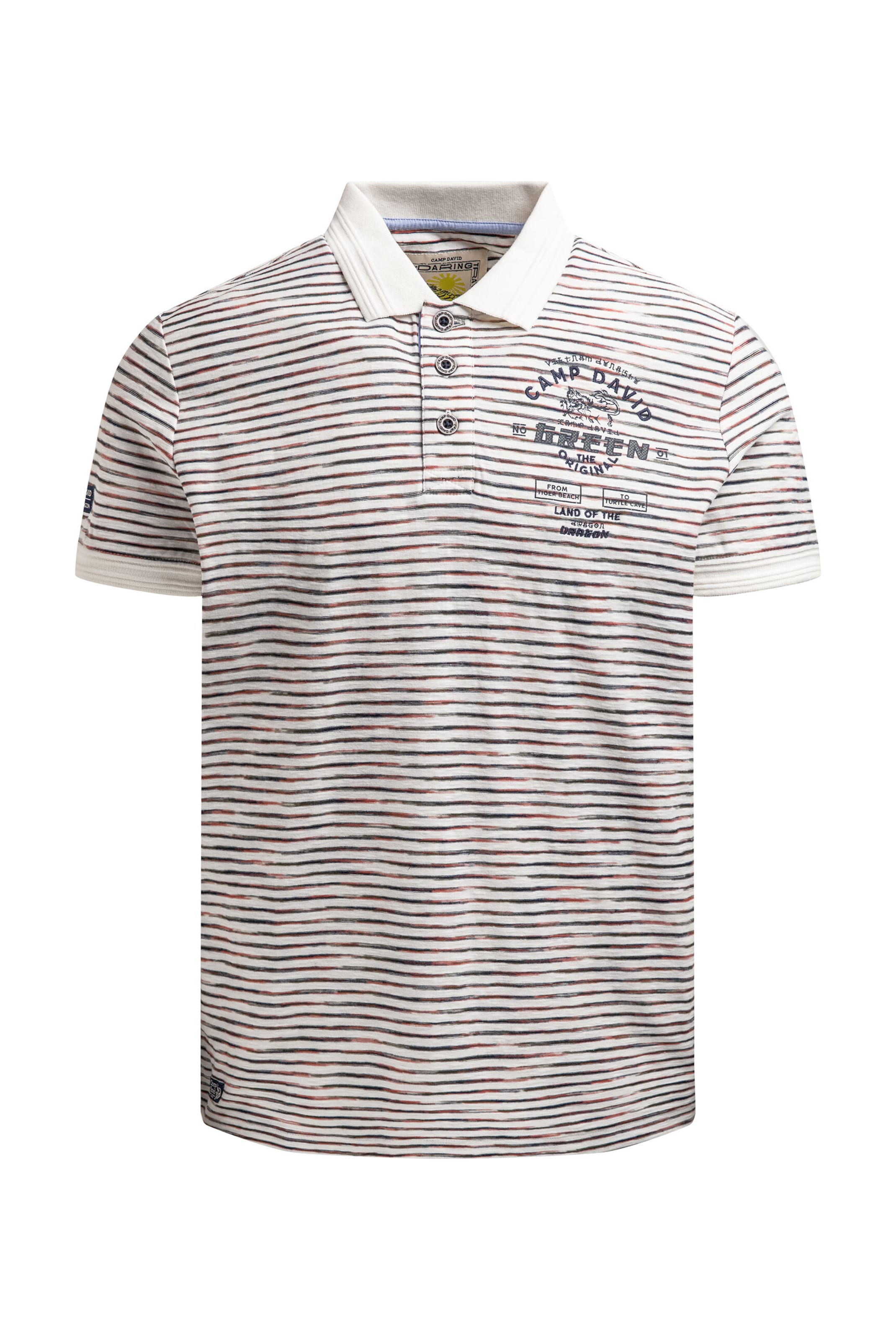 CAMP DAVID Shirt in White: front