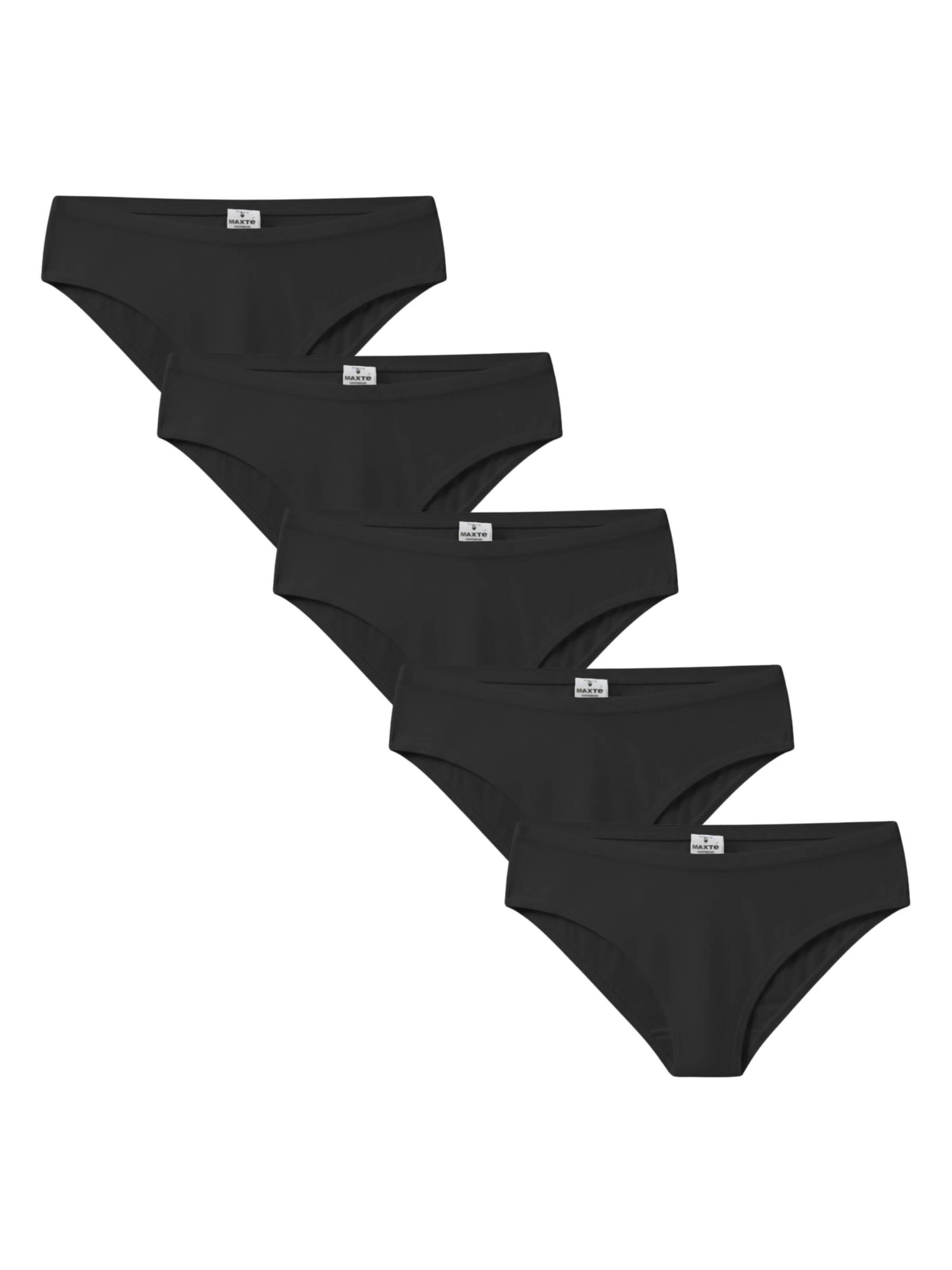 Maxte Slip 'BASIC MAX Slip 5er Pack'‌‌‌‌‌‌ in Schwarz: Vorderseite