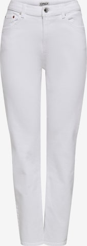 Coupe slim Jean 'ONLEmel' ONLY en blanc : devant