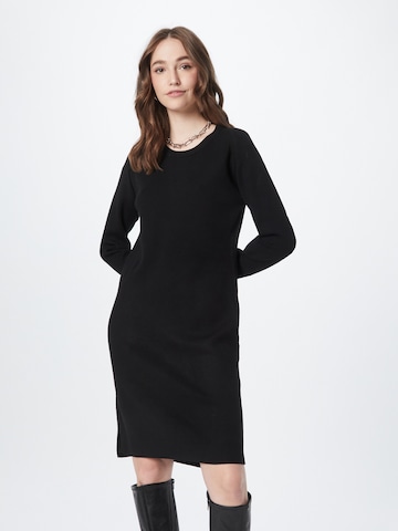 Rochie tricotat de la comma casual identity pe negru: față